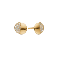 Aagaard ørestikker i 8 karat guld med 40 cubic zirkonia i elegant design