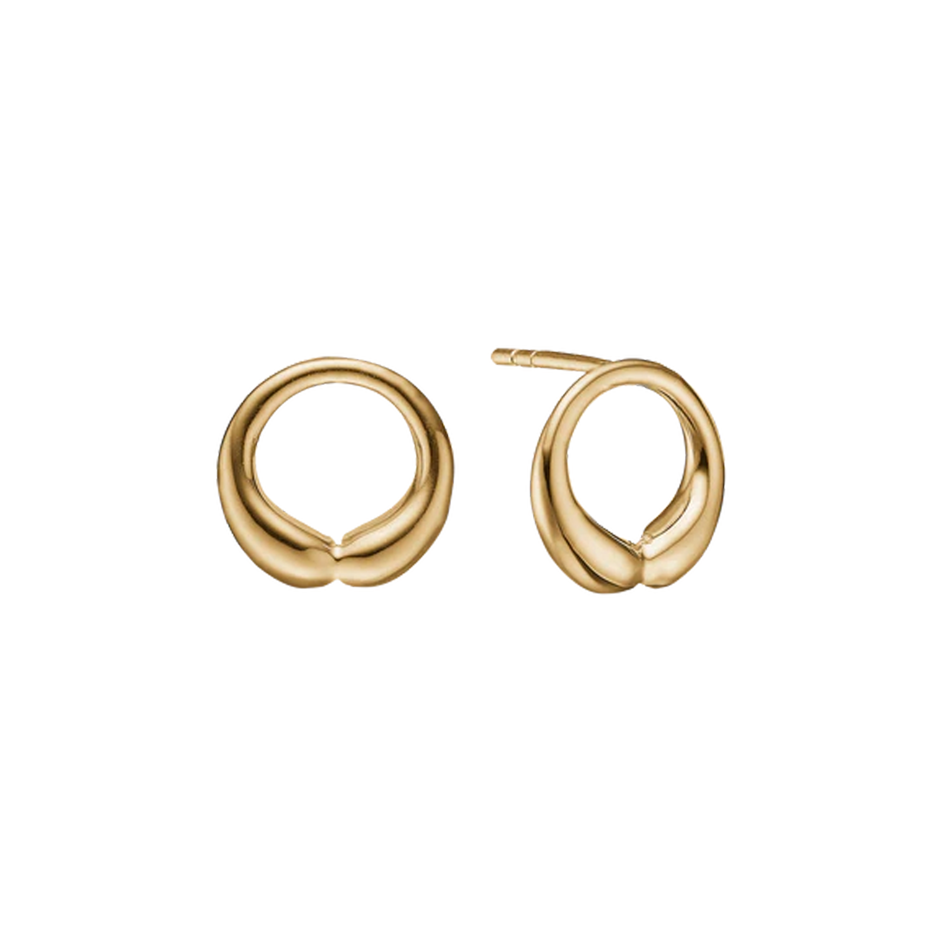 Aagaard ørestikker i 8 karat guld med klassisk cirkeldesign