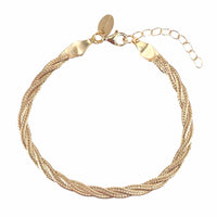 Forgyldt Aqua Dulce armbånd i fladt design