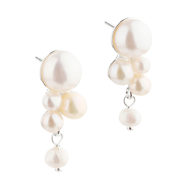 Aqua Dulce Bubbels ørestikker i sølv