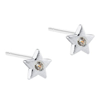 Aqua Dulce Dreamlit Star ørestikker i 925 sterling sølv med klar zirkonia