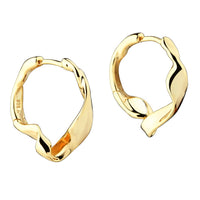 Aqua Dulce Liora Simple Hoop 22 mm øreringe i 14 kt forgyldt sterling sølv