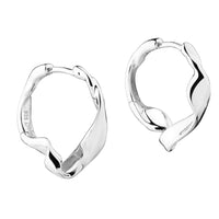Aqua Dulce Liora Simple Hoop øreringe i 925 sterling sølv, 16 mm