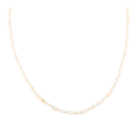 Aqua Dulce Love Pearls halskæde med ferskvandsperler og detaljer i forgyldt 925 sterlingsølv.