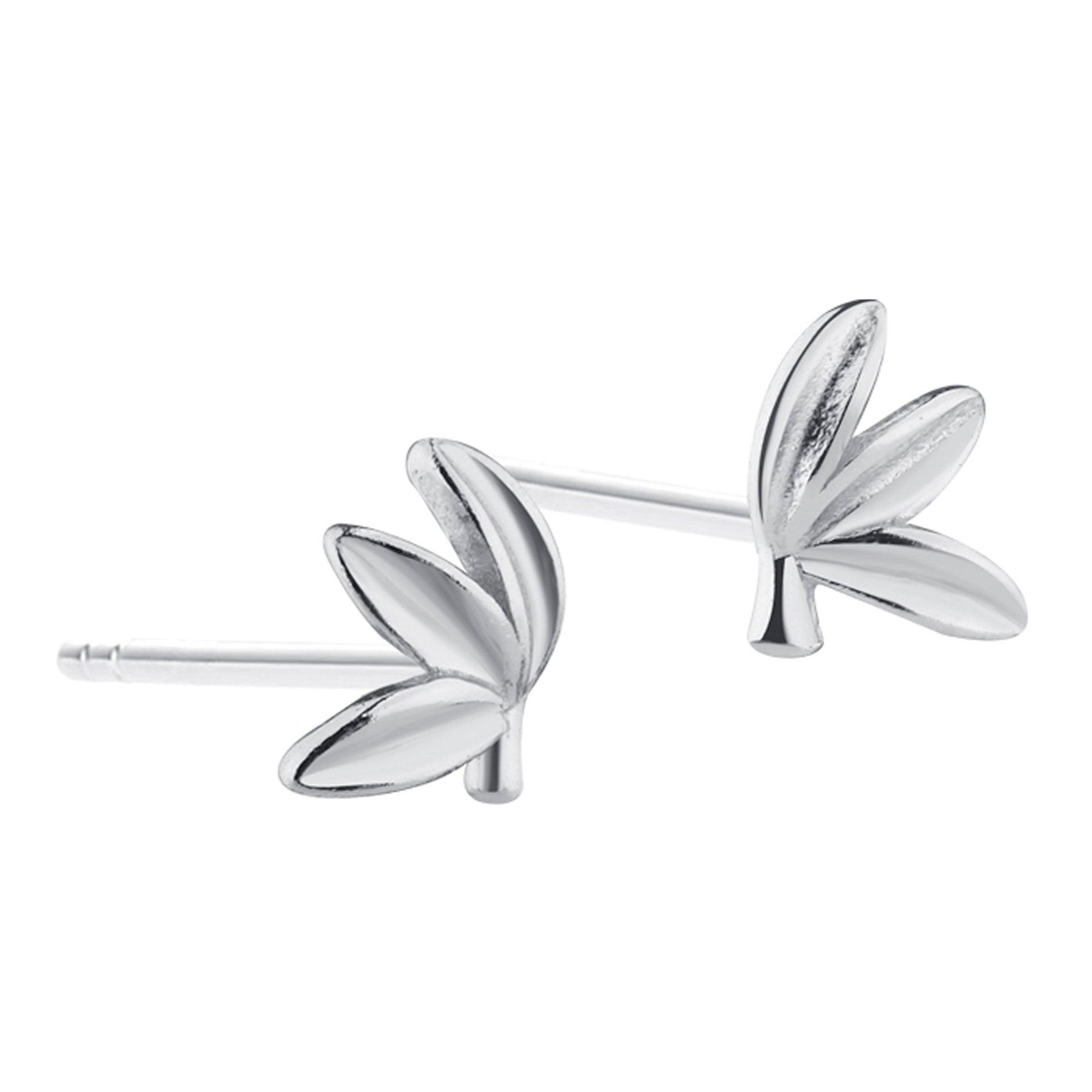 Aqua Dulce Meadow ørestikker i 925 sterling sølv med små bladformede detaljer