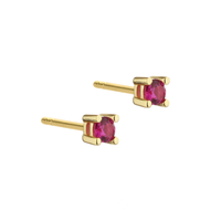 Aqua Dulce Mini Kaya Pink ørestikker i forgyldt 925 sterlingsølv med pink zirkonia