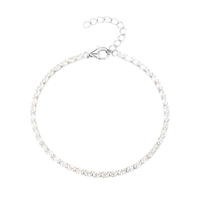 Aqua Dulce Tennis Vintage Oval armbånd i 925 sterlingsølv med ovale zirkonia
