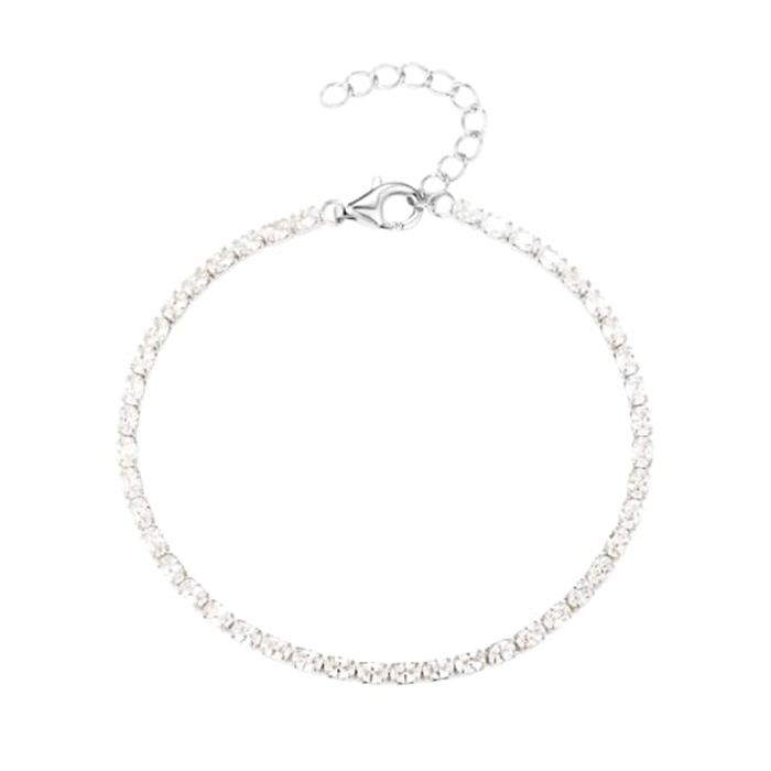 Aqua Dulce Tennis Vintage Oval armbånd i 925 sterlingsølv med ovale zirkonia