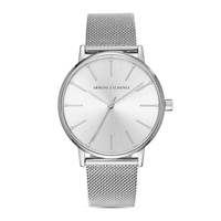 Armani Exchange Lola dameur 36 mm AX5535 i rustfrit stål med sølvfarvet urskive
