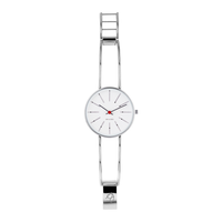 Arne Jacobsen Bankers 34 mm ur med elegant armring i poleret stål.