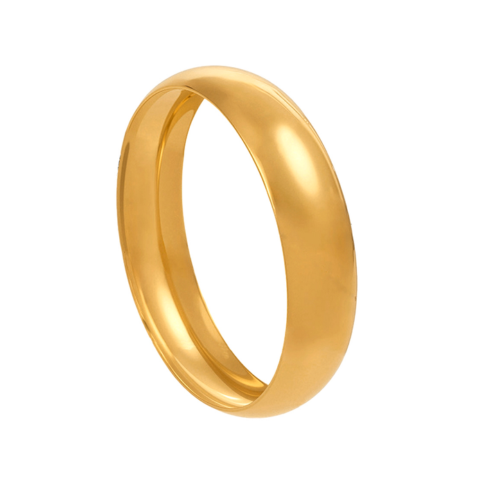Bay by Aqua Dulce Ark Big armring i 18 karat PVD forgyldt rustfrit stål med minimalistisk design