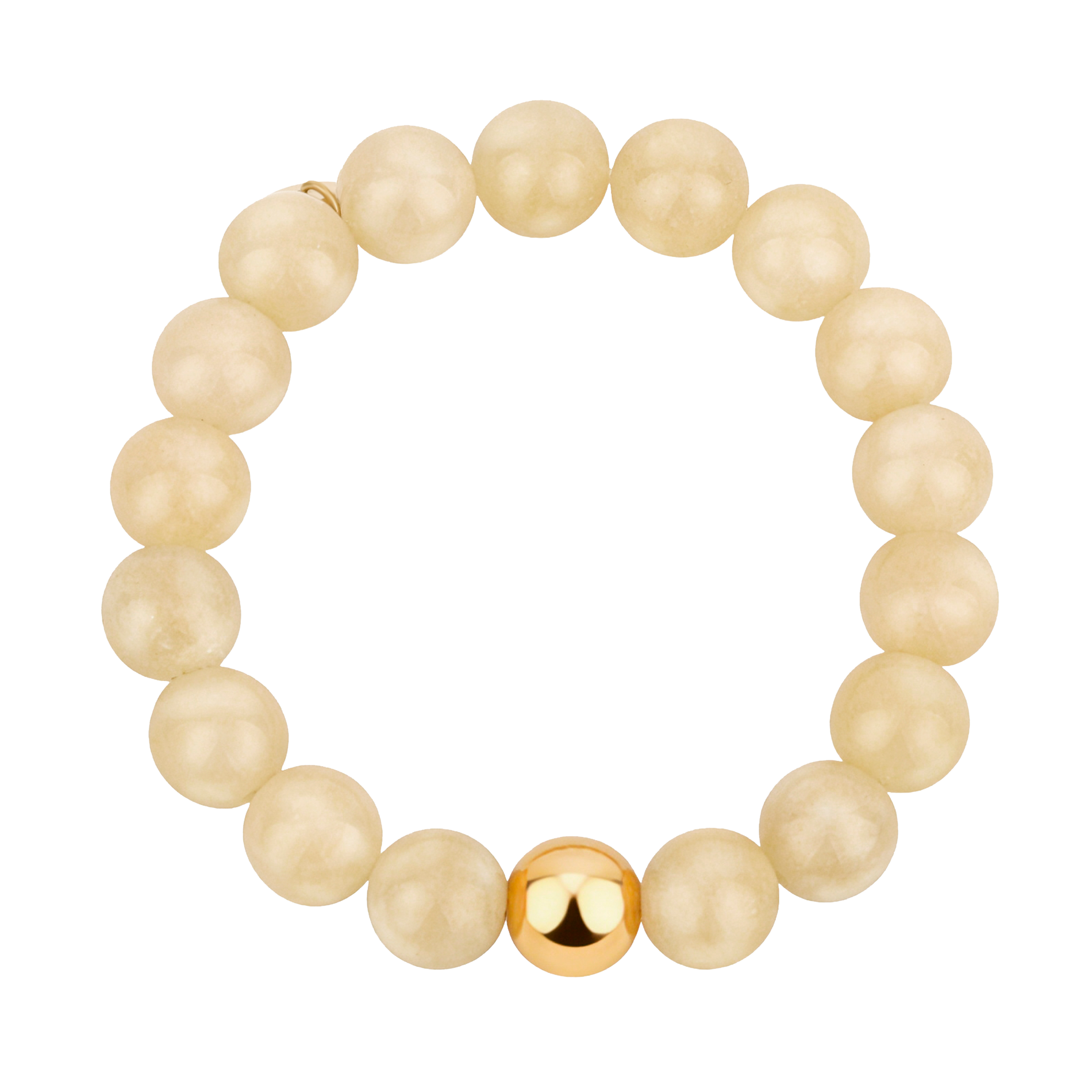 Bay by Aqua Dulce Butter armbånd med morganit og detaljer i 18 karat PVD forgyldt rustfrit stål