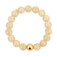 Bay by Aqua Dulce Butter armbånd med morganit og detaljer i 18 karat PVD forgyldt rustfrit stål