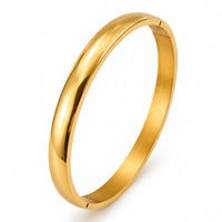 Bay by Aqua Dulce Claire Simple Bangle armbånd i forgyldt stål