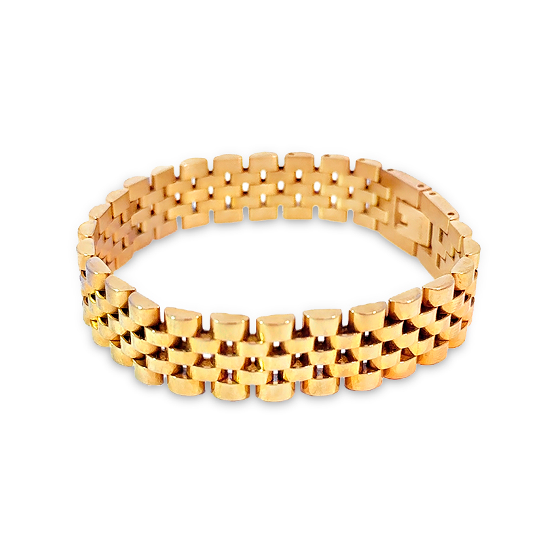 Bay by Aqua Dulce Heawy Britney armbånd i 18 kt. PVD-forgyldt rustfrit stål