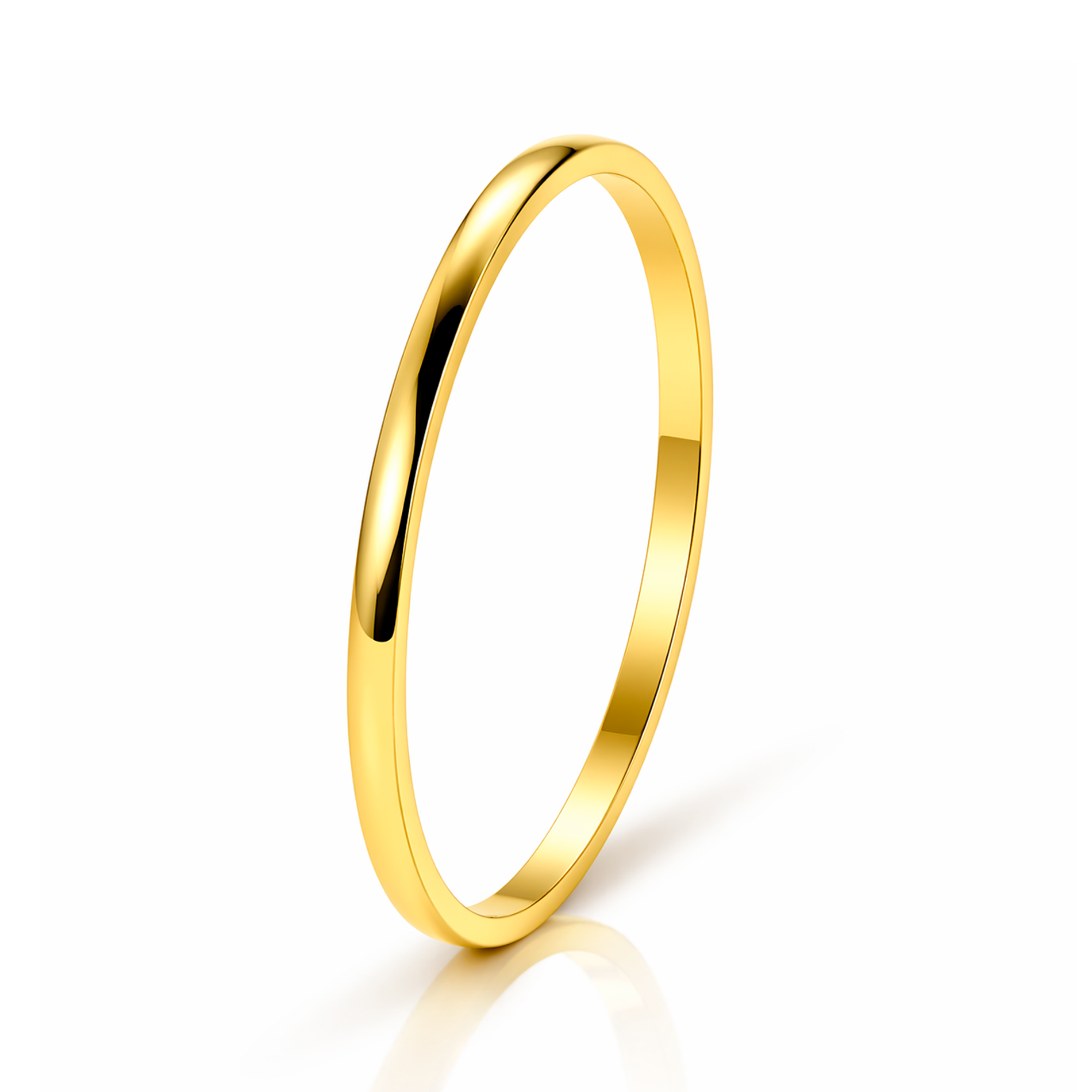 Bay by Aqua Dulce Sora Simple Bangle i 18 karat PVD-forgyldt rustfrit stål