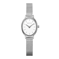 Bering Classic dameur med sølvfarvet meshrem