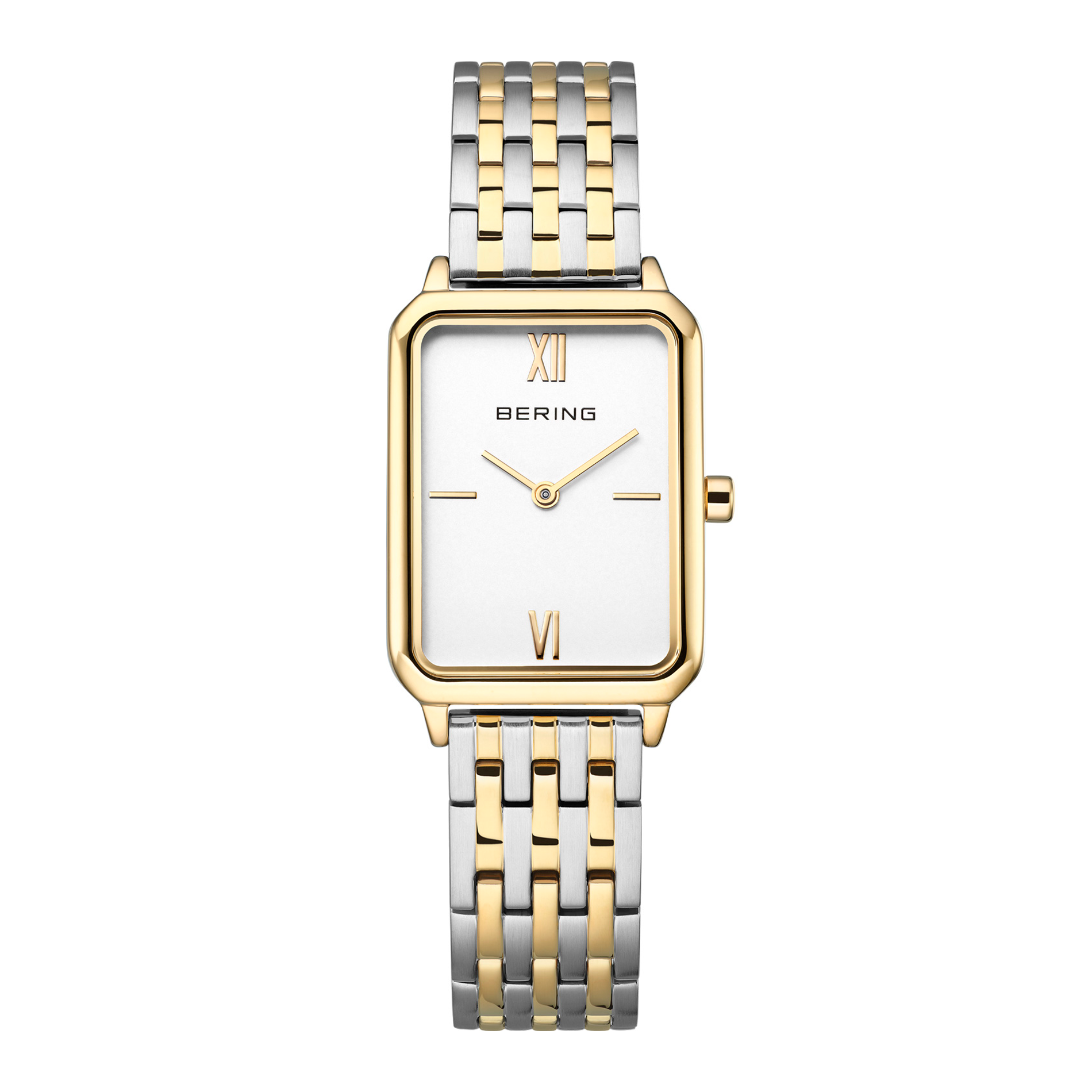 Bering Classic 17423-714 med sølvfarvet urskive og tofarvet stållænke