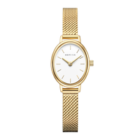 Bering Classic 24x20 mm dameur 11020-334 med guldfarvet meshlænke