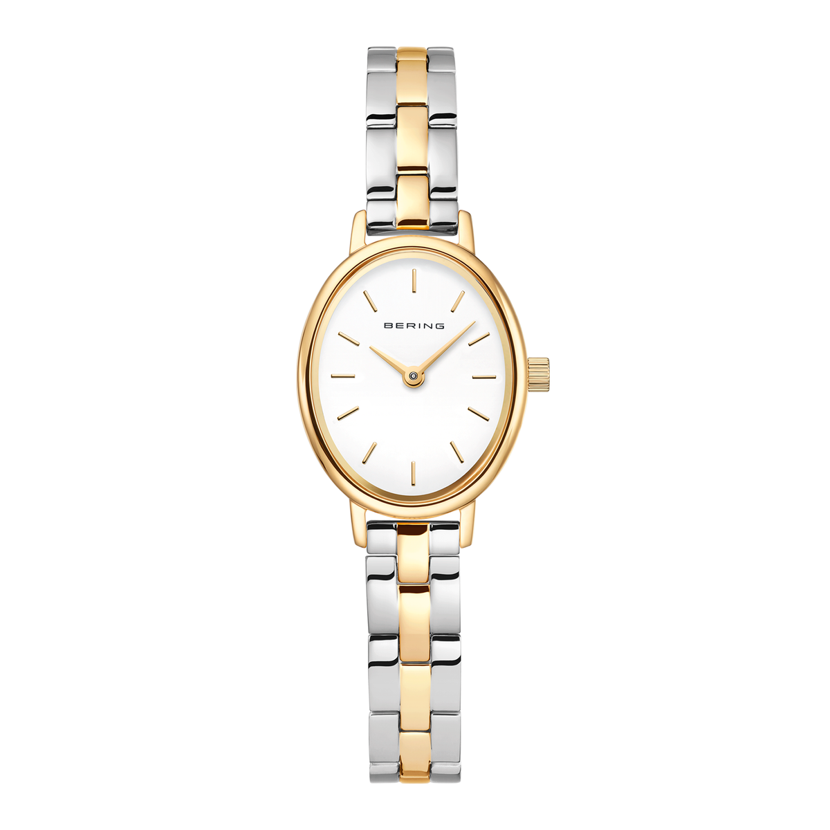 Bering Classic 24x20 mm dameur 11020-714 med tofarvet stållænke