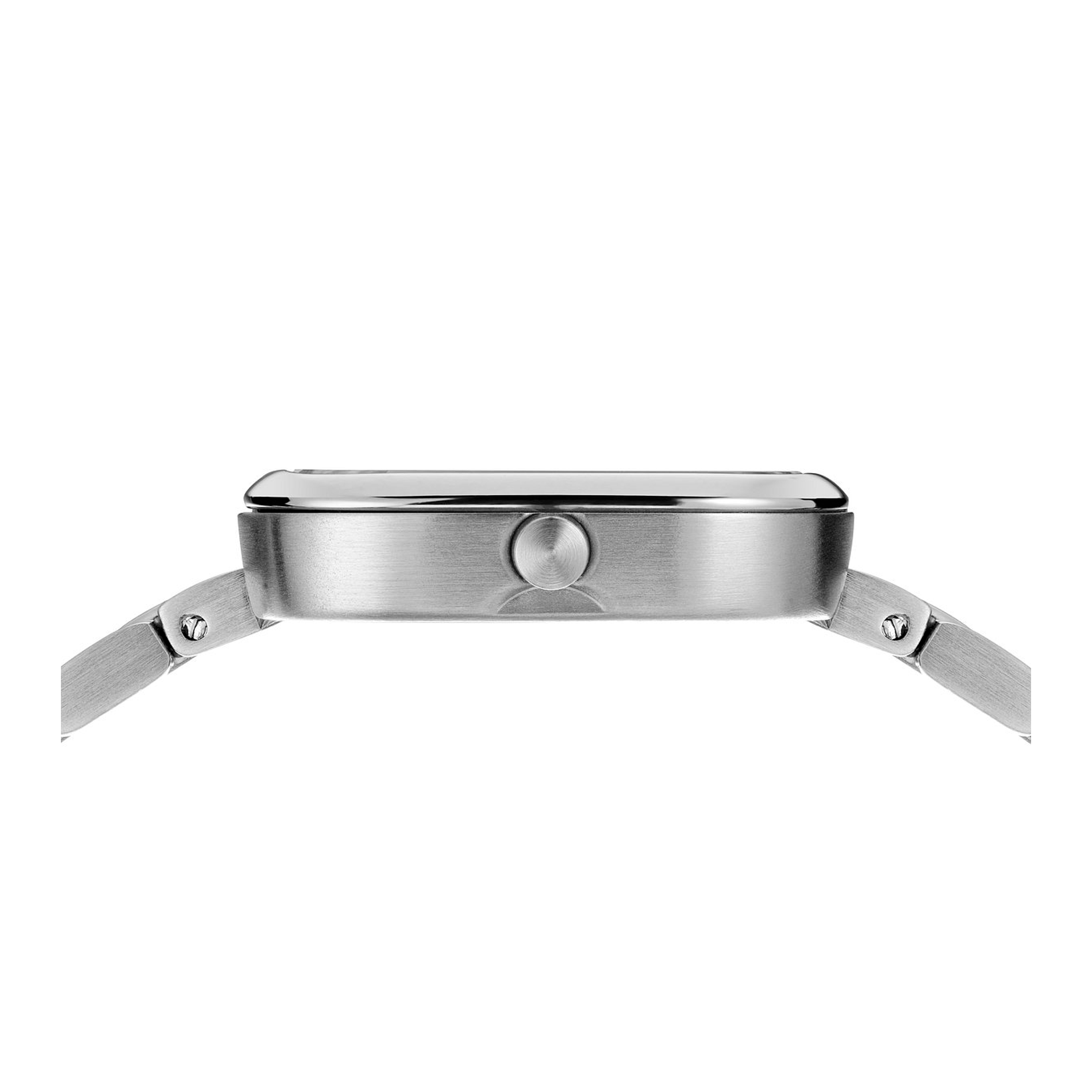 Sideprofil af Bering Classic 26 mm 17926-704 med slank urkasse i rustfrit stål