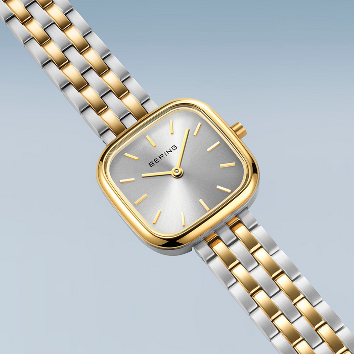 Bering Classic dameur 17926-714 i rustfrit stål med guldfarvede detaljer