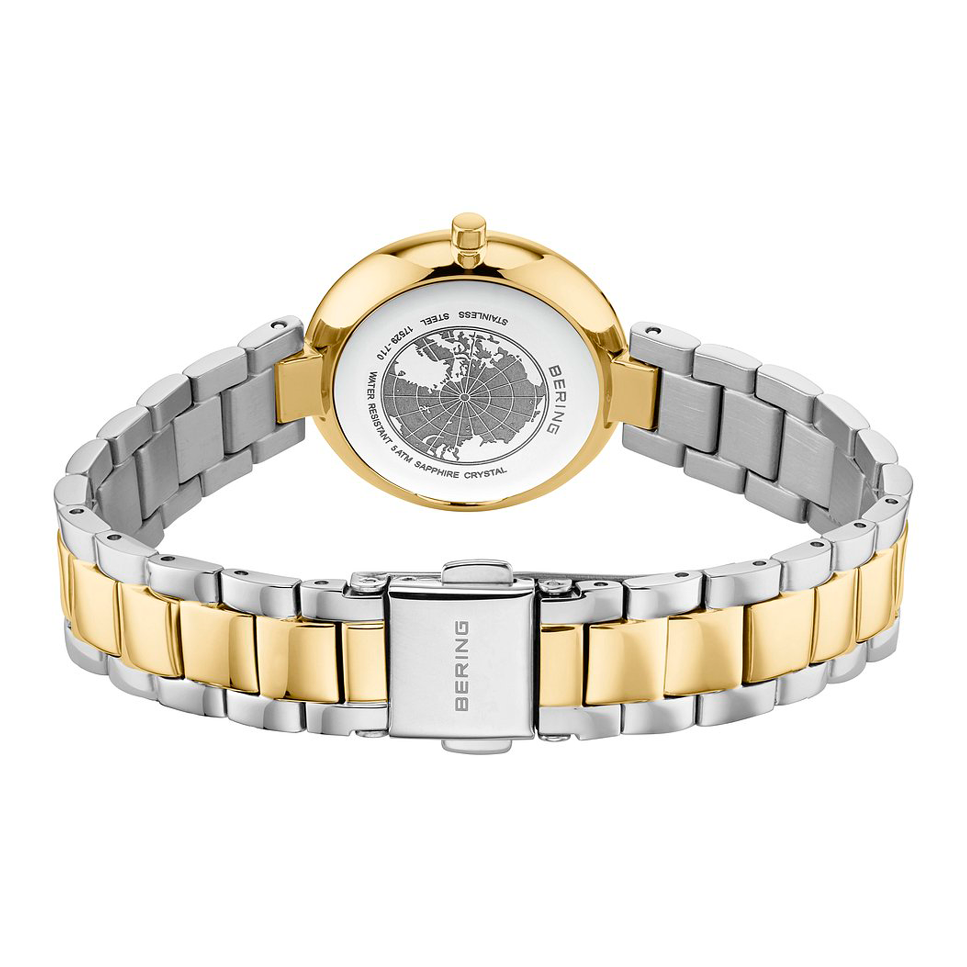 Bering Classic 17529-710 set fra bagsiden med tofarvet stållænke