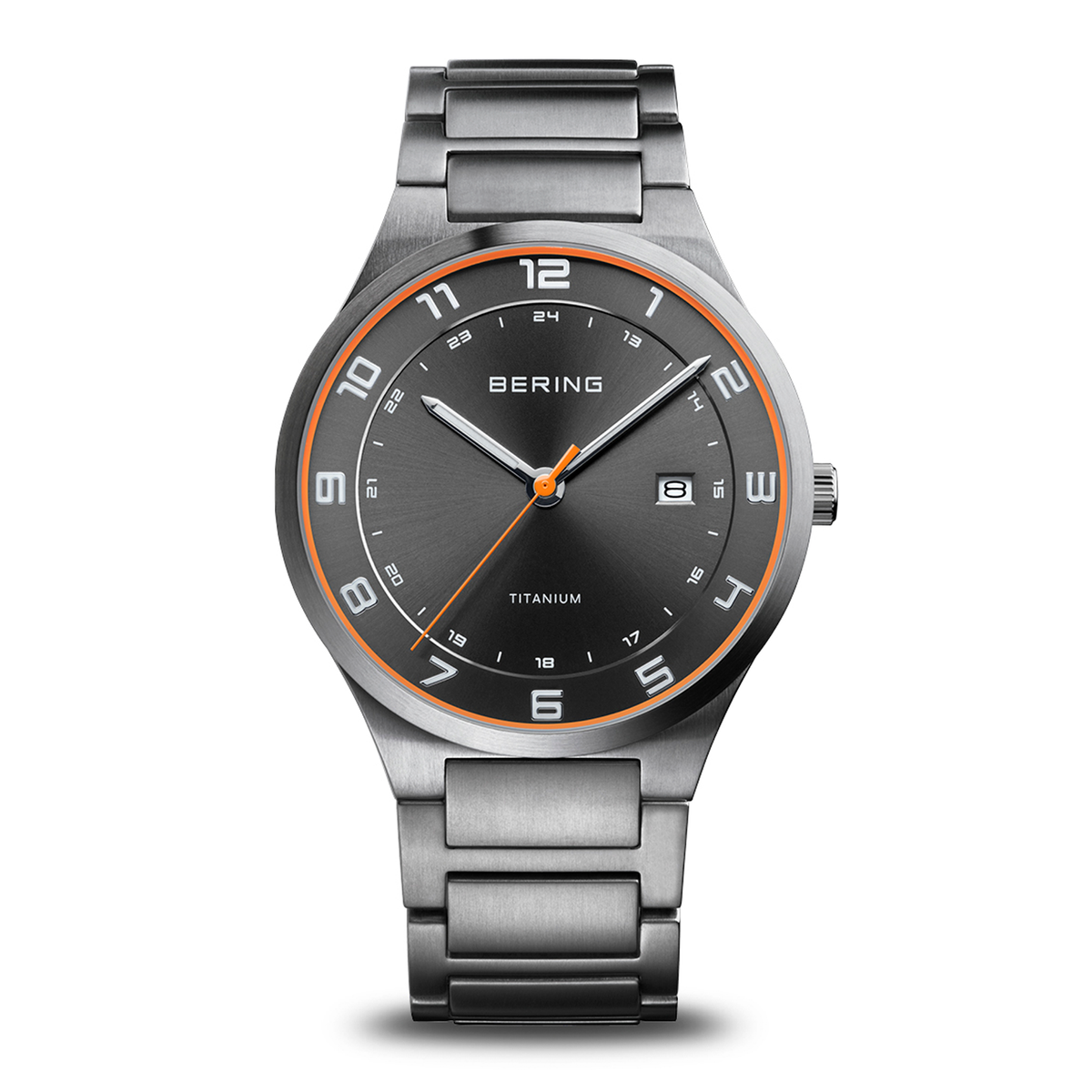 Bering Titanium 15139-709 med datovisning og safirglas