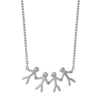 byBiehl Together Family 4 halskæde i sølv