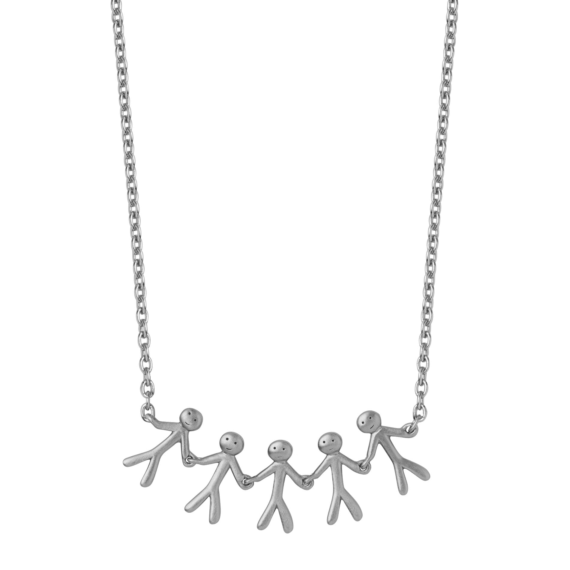 byBiehl Together Family 5 halskæde i sølv