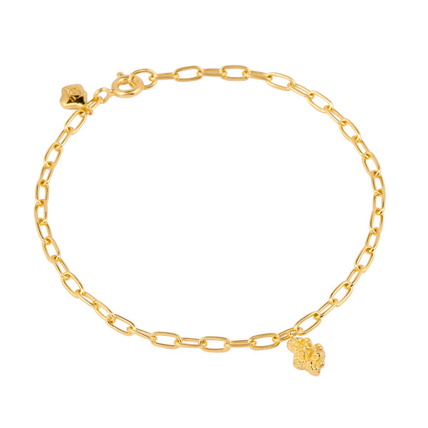 Forgyldt armbånd med charm fra Camille Brinch