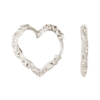 Camille Brinch Mini Heart Crush creoler i 925 sterlingsølv