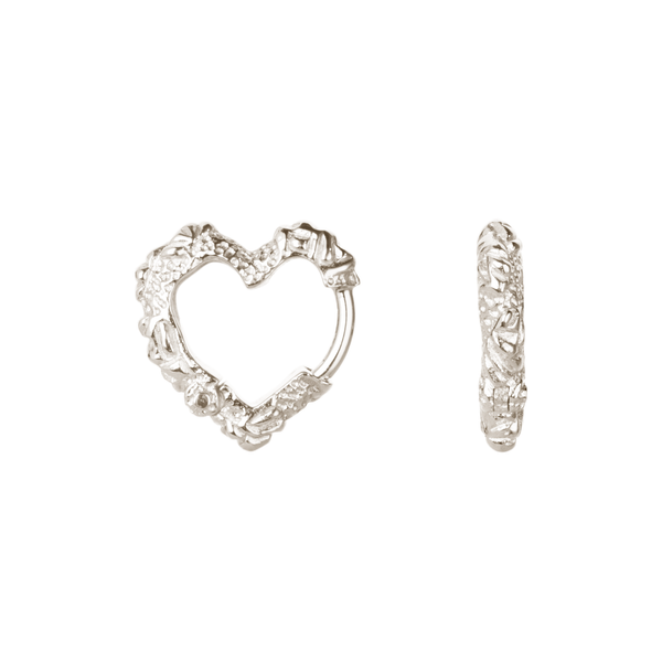 Camille Brinch Mini Heart Crush creoler i 925 sterlingsølv
