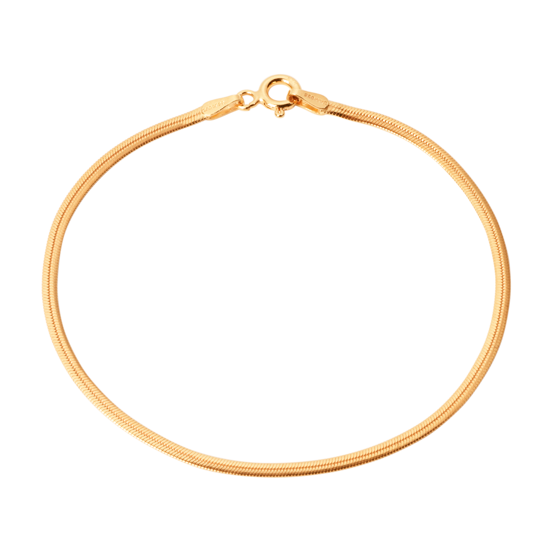 Forgyldt Camille Brinch Small Essentia Snake armbånd i 925 sterlingsølv
