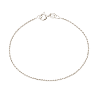 Camille Brinch Small Twisted Sparkly armbånd i 925 sterlingsølv