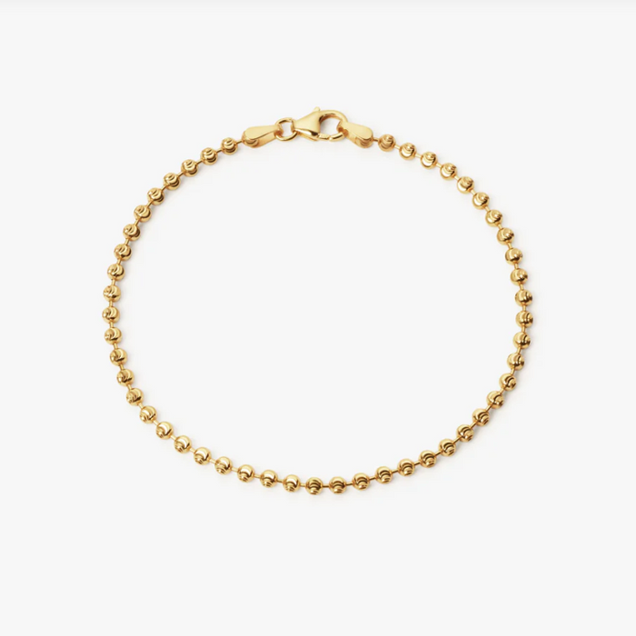 Camille Brinch Textured Dots armbånd i forgyldt 925 sterlingsølv