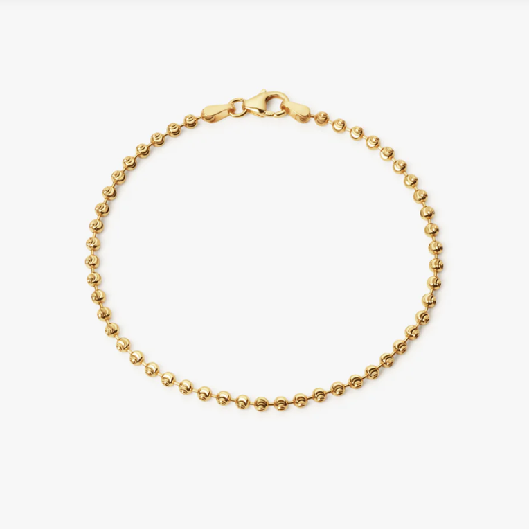 Camille Brinch Textured Dots armbånd i forgyldt 925 sterlingsølv