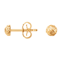 Camille Brinch Textured Dots Stud ørestikker i forgyldt 925 sterlingsølv