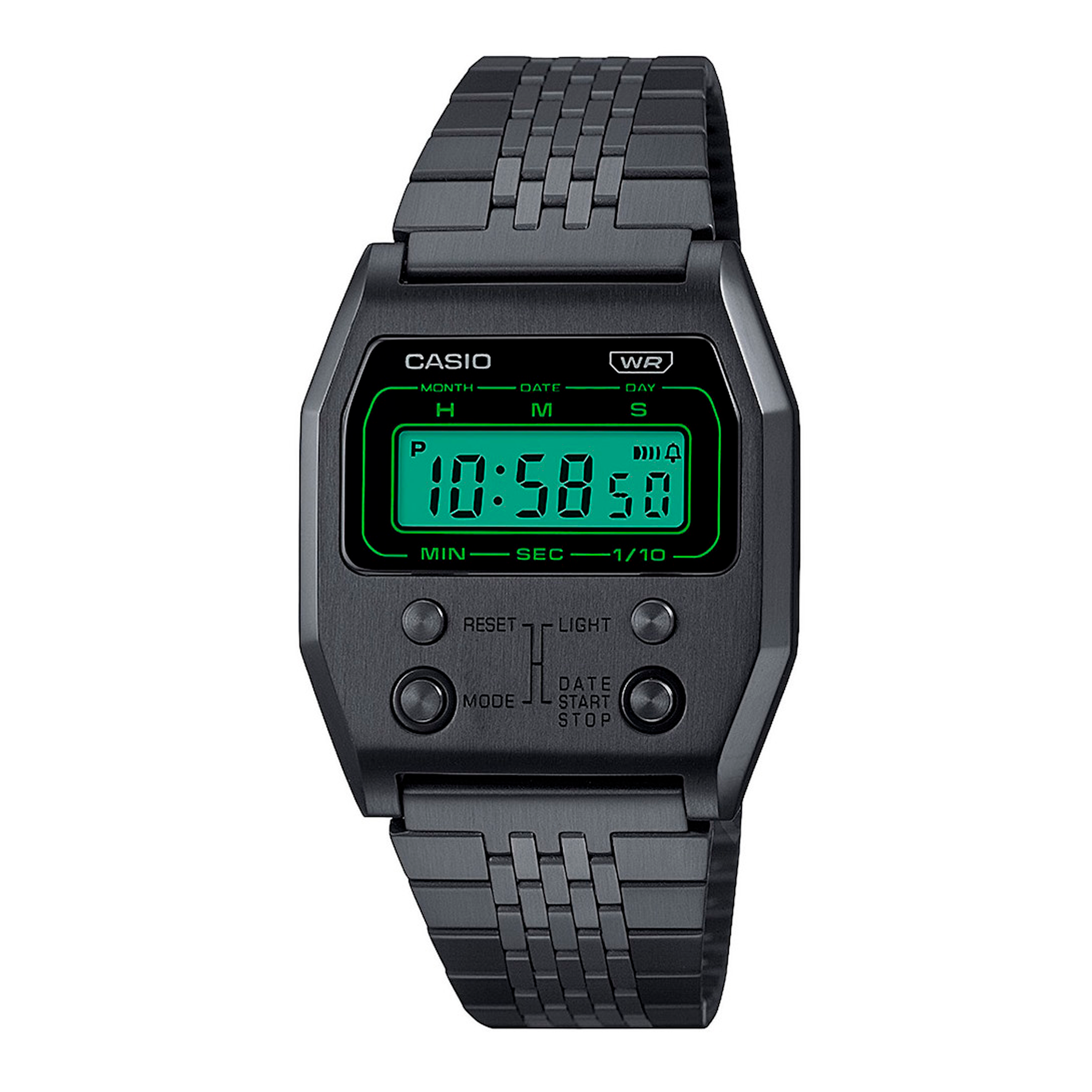Casio A1100B-1EF med grønt digitalt display