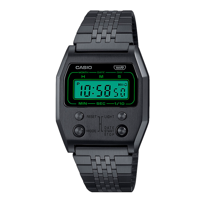 Casio A1100B-1EF med grønt digitalt display