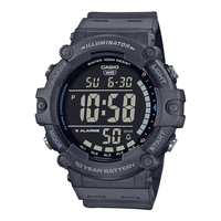 Casio Timeless AE-1500WH-8BVEF digitalur med mørkegrå resinrem