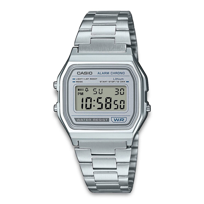 Casio Vintage A158WEA-7EF digitalur med stållænke