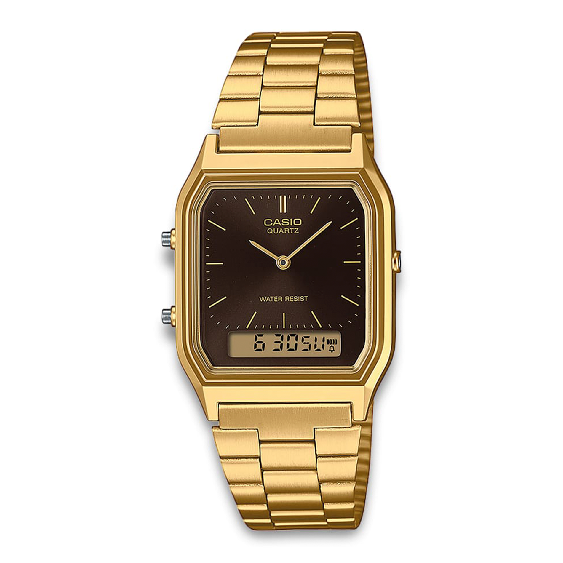 Casio Vintage AQ-230GA-5AMQYES med brun urskive