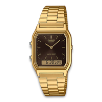 Casio Vintage AQ-230GA-5AMQYES med brun urskive