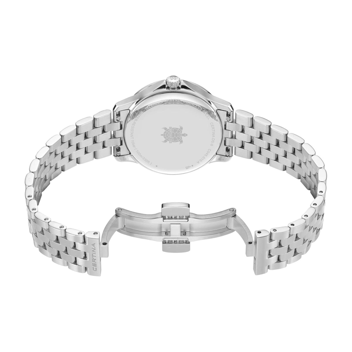 Stållænke med spænde på Certina DS-8 Lady C0450101105100
