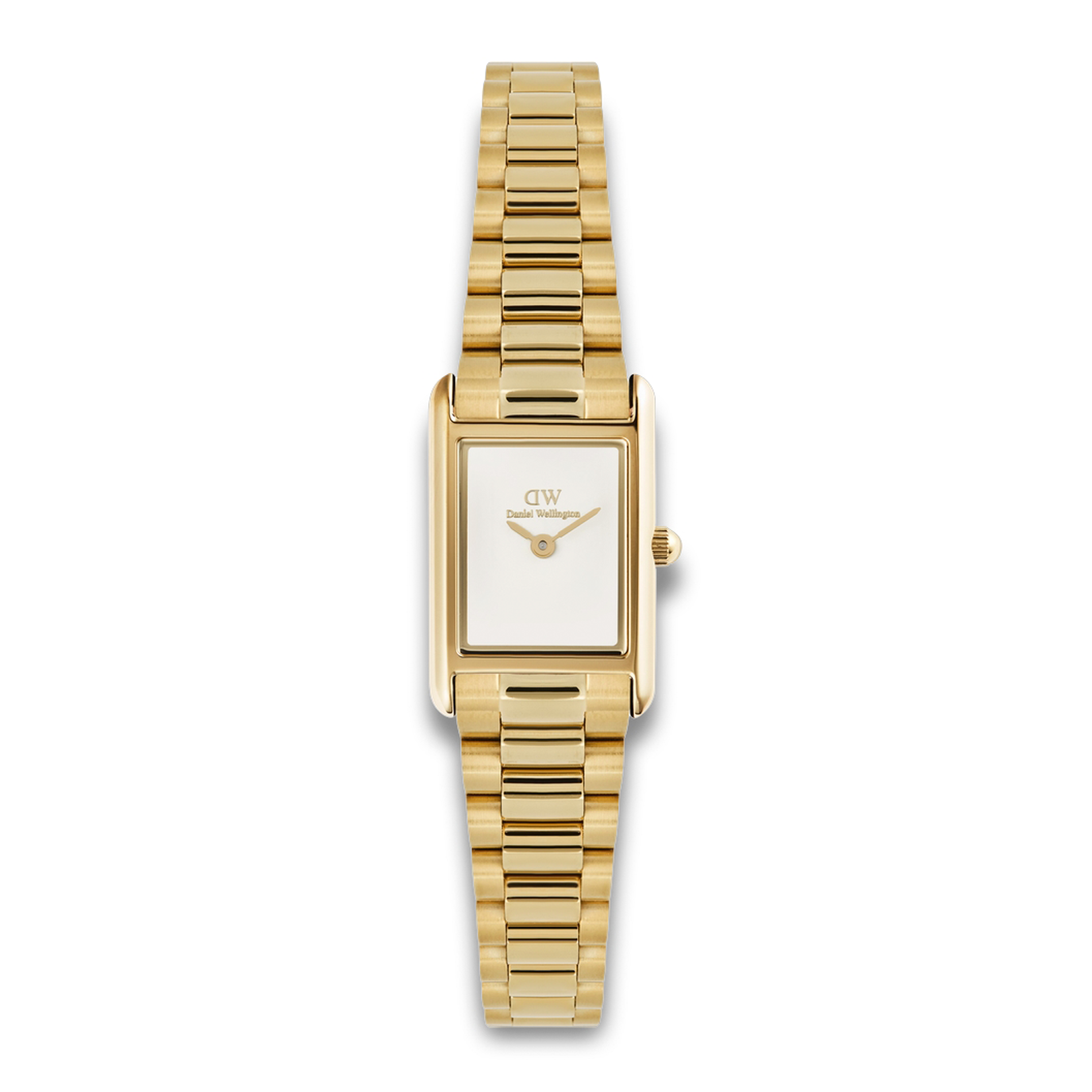 Daniel Wellington Bound Mini Gold 17 mm ADW00100931 med guldfarvet stållænke
