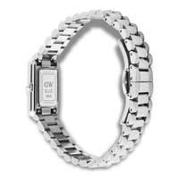 Bagside af Daniel Wellington Bound Mini Silver ADW00100930 med stållænke