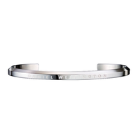 Daniel Wellington Classic Cuff Steel Small ADW00400004 armbånd i poleret rustfrit stål