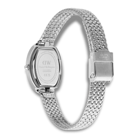 Bagside af Daniel Wellington Juliette Braided ADW00100884 med flettet meshrem i rustfrit stål