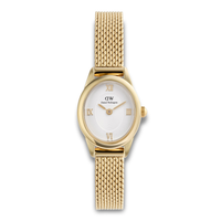Daniel Wellington Ophelia Mini Gold 22 mm ADW00100939 med guldfarvet mesh-lænke